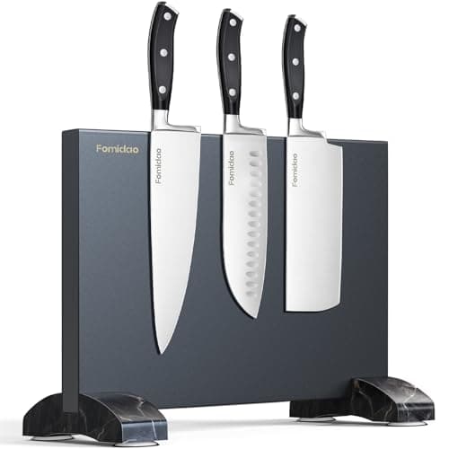 4 Pieces Knife Block Set With Magnetic Knife Block Holder, Ultra-Sharp Japanese Kitchen Knife Set, High-carbon Steel Chef Knife Sets With Full Tang Handle Design - Image 1