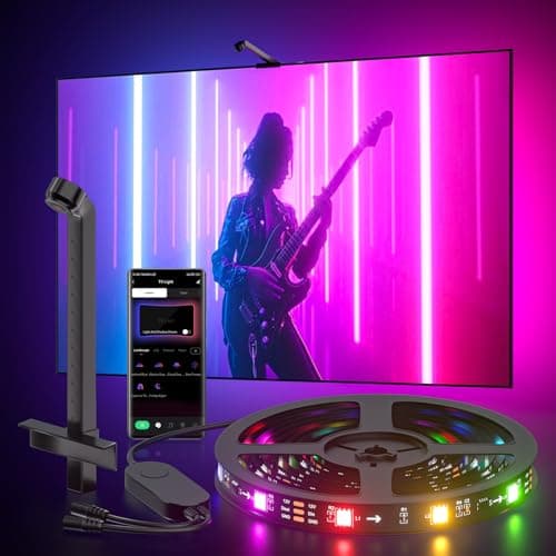 MIHEAL TV LED Backlight with AR Sensor,9.84FT RGB Strip Lights for 32-50 inch PC, TV & Monitor, Smart TV Lights Behind that Sync with Screen, Compatible with App Music Sync, for Gaming Room - Image 1