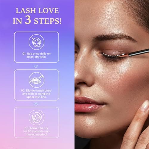 VieBeauti Lash Serum for Eyelash Growth: Eyelash Growth Serum with Advanced Formula to Boost Longer Fuller and Thicker Looking Lashes - Vegan & Cruelty-Free for Sensitive Eyes 2mL - Thumbnail 6