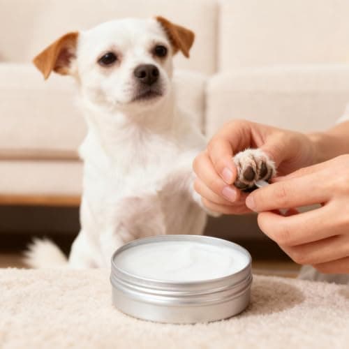 GUOYAOLIFU Pet Paw Balm, Organic Dog Paw Pad Balm Protector, Moisturizer & Soother for Dry, Cracked Pads| Cat Wax & Cream, Helps Protect & Heals Cracked Paws (60g /2oz) - Thumbnail 5
