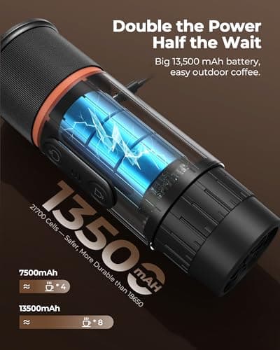 COTGCO portable espresso machine (Black) - Thumbnail 4