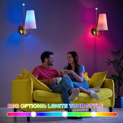 MHSNL Small Battery Operated Wall Sconces,Rechargeable Wall Lights Set of 2 with Remote Dimmable Cordless Battery Sconce Indoor Wall Lamps for Bedroom Living Room Bedside Hallway Stairs Bathroom Gold - Thumbnail 6