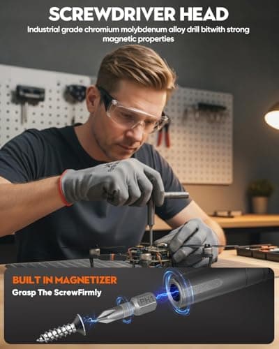 Saker 42-in-1 Magnetic Screwdriver Kit with T Handle Multi-Bit Ratchet Screwdriver Set Gifts for Father, Dad, Home, Computer, Bicycle, Furniture, DIY Dark Grey - Thumbnail 4