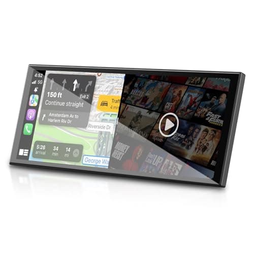 OTTOCAST OttoScreen AI, 11.4" Portable CarPlay Screen for Car with YouTube and Backup Camera for iPhone(iOS 8+) Android Auto(Android 11+), Built-in Apps, Voice Control, Android 15 OS - Image 1