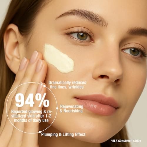 Anti-Aging Moisturizer Face Cream with Retinol, Collagen & Hyaluronic Acid - Thumbnail 4
