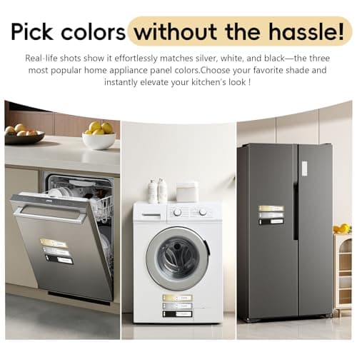 Dishwasher Magnet Clean Dirty Sign, Stainless Steel Magnetic Clean Dirty Dishwasher Sign,Matte Brushed Surface Cleaning/Dirt Indicator with Strong Magnet, Home Kitchen Organize (Brushed Gold) - Thumbnail 6