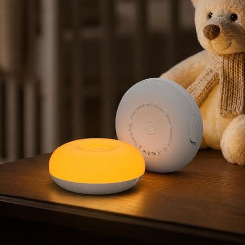 Baby Night Light 1800K No Blue Light, Nursery Night Egg Light for Breastfeeding,Amber BPA-Free Silicone Lamp with Child Lock, Dimmable Touch & Flip Control, Rechargeable Bedside Light for Kids Toddler - Image 1