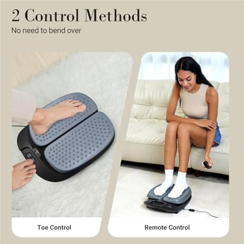 CuPiLo Foot Massager for Neuropathy FSA Eligible HSA, Adjustable Vibration Foot Massager with Heat & Remote Control, Electric Feet Massager for Legs Circulation, Plantar Fasciitis Pain, Stress Relief - Thumbnail 5