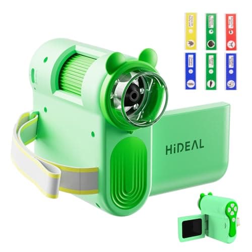 Hideal HP60 IPS Microscope for Kids: [Auto On & Off] [3-in-1] 2" Portable Handheld Microscope Miniscope, Pocket Mini Scope Educational Science Kit, Christmas Birthday Gifts for Kids, PC View, Green