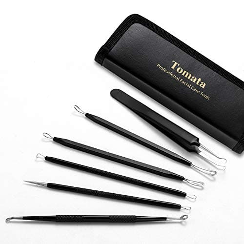 Blackhead Remover Pimple Popper Tool Kit - (6 Piece Kit) - Professional Stainless Pimples Comedone Extractor Removal Tool - Thumbnail 5