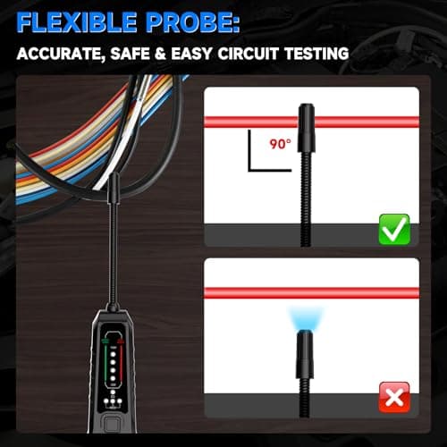 VSTM Wire Tracer Automotive Electrical Open & Short Finder, Circuit Breaker Finder, Circuit Tester, Fault Probe Cable Tracker, DC 6-42V Electrical Circuit Diagnostic Tool - Thumbnail 6