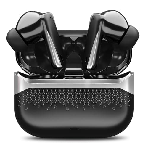 syomiyurx Wireless Earbuds Bluetooth 5.5, Flagship Edition with ENC Call Noise Reduction, HiFi Surround Sound, 13mm Speaker, Ultra Long Battery Life, Sweat Proof (Black)