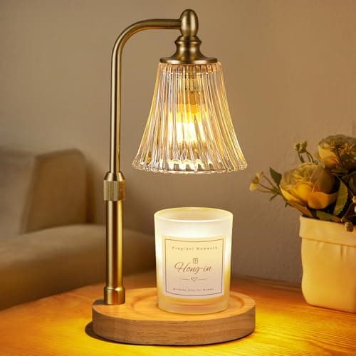 Candle Warmer Lamp with Timer Dimmable,Birthday Gifts for Women Mom Sister,Adjustable Height Wax Melt Warmer for Jar Candles,House Warming Gifts New Home,Ideal for Office,Dorm,Bedroom Home Decor - Image 1