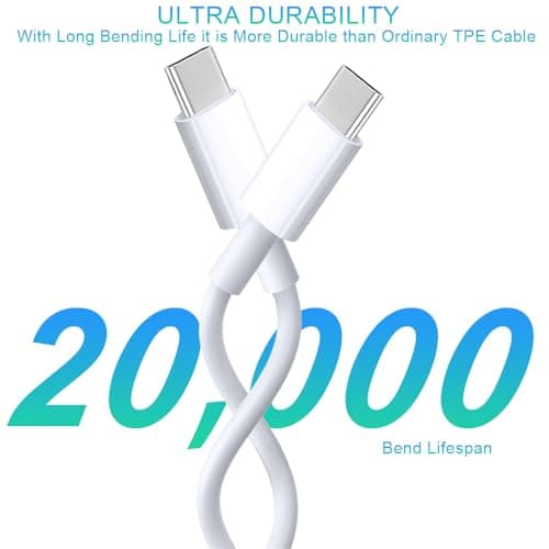 iPhone 17 16 15 Charger, 2-Pack 33W Fast Charging Wall Charger Adapter Block Cubes with 6ft USB C to USB-C Cable Data Sync Type C Cord for iPhone 17 16 15 Pro Max 17 16 15 Pro 16 15 Plus iPad 17 Air - Thumbnail 5