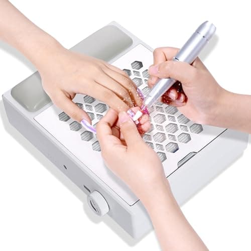 CHRISTINE SHELLY Nail Dust Collector, Cordless Dust Collector Nail Tech - Image 1