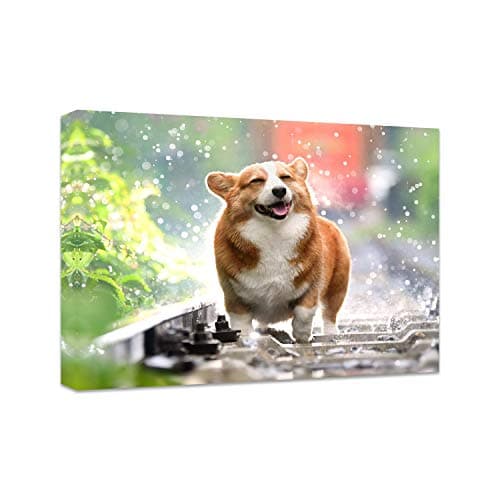 Personalized Photo to Canvas Print - Canvas Prints With Your Photos on Custom Wall Art for Bedroom, Living Room, Wedding Baby Pet Family Picture Framed Wall Art (8" W x 6" H)