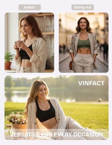 Tarbo Push Up Bra for Women No Underwire Wireless Jelly Bras Seamless Supportive Bralettes Comfortable Soft Full Coverage Tshirt Brassiere Black M - Thumbnail 4