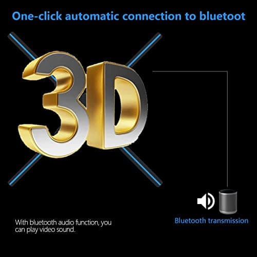 3Dhologramfan, 52cm 3Dhologramfan Projector HD LED Holographic Christmas Tree Advertising Display with Remote Bluetooth WiFi,1500 Video Library for Business,Bar,Halloween Missyou 20.5 Inch - Thumbnail 6