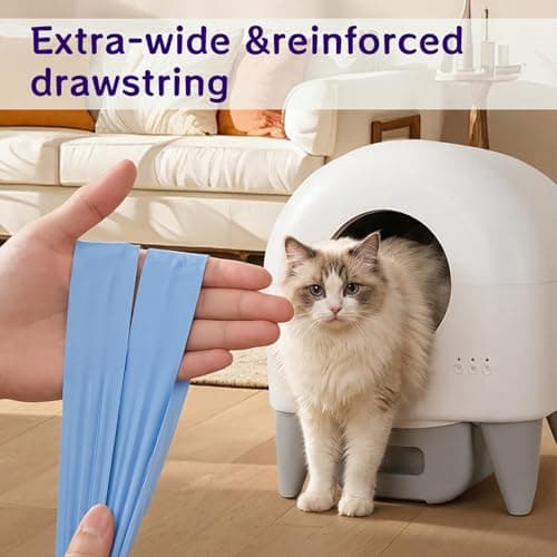 120 Count 26" x 11.8" Cat Litter Box Liners for Fsitego and Fumoi Self Cleaning Litter Box, Extra Thick Heavy Duty Cat Litter Bags Replacement, 3-4 Gallons of Capacity - Thumbnail 4