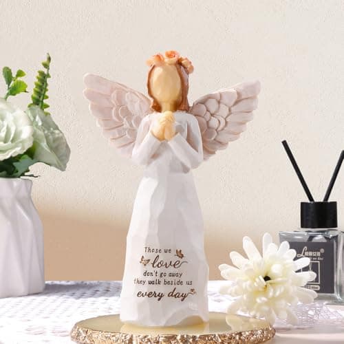 Kohehe Sympathy Gifts for Loss of Loved One, 5.12" Angel Sympathy Gift,Memorial Gift for Loss of Dad Mom Grandmother, Angel Figurine for Bereavement Remembrance Gifts (Sympathy-Figurine) - Thumbnail 4