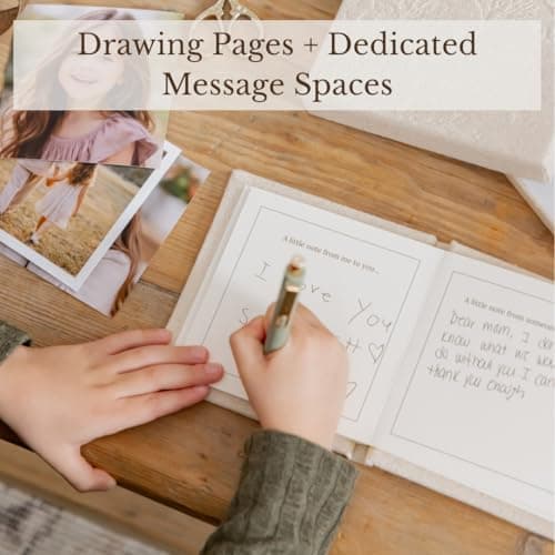 MUTED + MADE Gift for Grandma from Grandkids – Sentimental Keepsake Book | The Little Keepsake Book | Guided Prompt Memory Book from Kids | Linen Hardcover with Photo Corners & Gift Box - Thumbnail 4