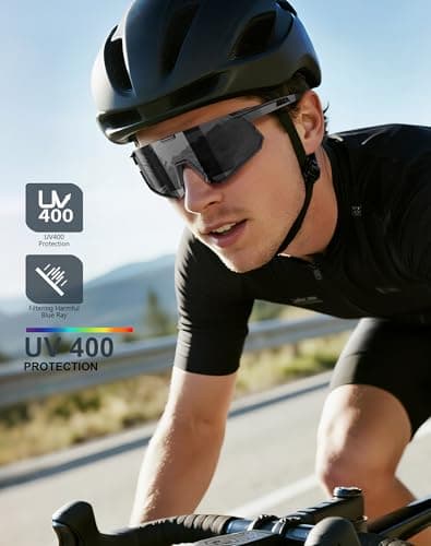KALIYADI Polarized Sunglasses-Men Running Sunglasses: Mens Womens Polarized Sports Sun Glasses Cycling Driving Fishing - Thumbnail 2
