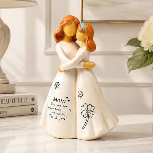 Being in Bloom Mom Birthday Gifts: 5.2” Mother and Daughter Resin Figurine - Meaningful Gifts for Mom from Daughter - Mother’s Day and Christmas Keepsake - Thumbnail 2