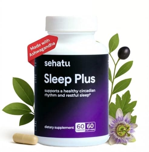 SEHATU Sleep Plus Supplement | with Melatonin, GABA, Ashwagandha, 5-HTP | for Men and Women Seeking a Healthy Sleep-Wake Schedule and A Relaxed Mood | 60 Count | 60 Day Supply - Thumbnail 6