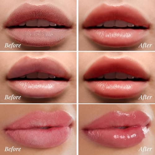 ANRCOLLECT Lip Scrub and Lip Mask Set- Lip Treatment Care Kit with 2 Lip Exfoliator Scrub & 2 Lip Butter Mask, Intense Hydration Set for Dry Chapped Cracked Lips (4 Pack), Valentines Day Gifts - Thumbnail 5