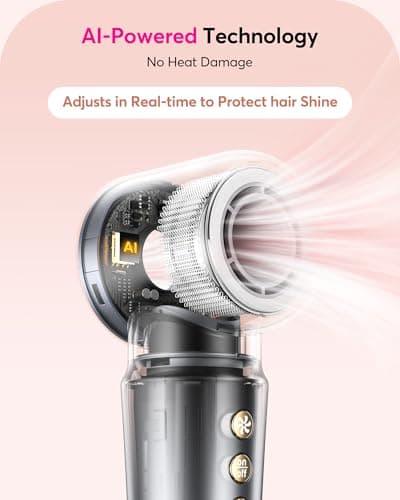 2-in-1 Hair Dryer Brush, Ionic Blow Dryer Brush for Fast Drying & Styling, Hot Air Brush for Smooth, Frizz-Free & Volumizing Hair, Lightweight Easy-to-Use for Daily Styling - Thumbnail 3