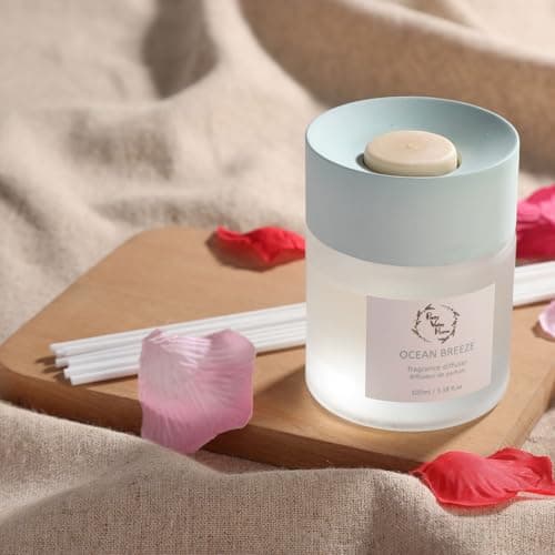 Reed Diffuser Set, Pretty Valley Home Diffuser 100Ml / 3.38fl OZ Gift Box - Includes Reed Diffuser Sticks, Fragrance Oil, and Glass Bottle for Bathroom Office Living Room Decor (Frozen Pear) - Thumbnail 6
