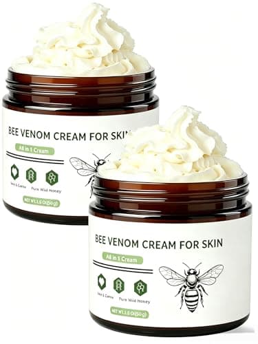 TZUNAKI Bee Venom Cream - 2 Packs Ampoule Firming Cream for Joint Long-Lasting Hydrating for Face Whole Body Strength Muscle, Natural Bee Wax Honey Lotion Gentle Formula for All Skin Types Men Women - Image 1