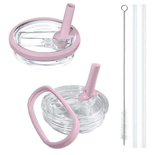 Aooiiysd 2 Pack Stanley Lids 40 oz Leakproof, Replacement Fit for Stanley Quencher H2.0 (Only), Spill-Proof Design, High-End Anti-Fall And Heat-Resistant Material Cup (Purple) - Image 1