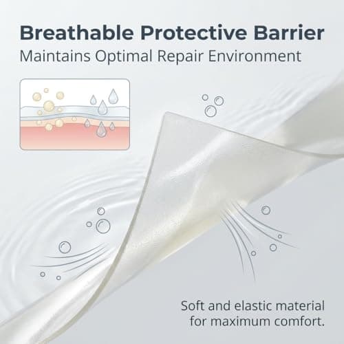 Medical Grade Hydrocolloid Roll for Wound Care with Edges,Hydrocolloid Tape Waterproof Pimple Patches Tape Absorbent Large Hydrocolloid Patch for Acne Patches,Blisters,Burns,Bed Sore and Minor Cuts - Thumbnail 4