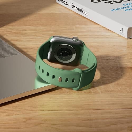 12 Pack Sport Bands Compatible with Apple Watch Band 38mm 40mm 41mm 42mm 44mm 45mm 46mm 49mm for Women Men,Soft Wristband Silicone Strap for iWatch Bands Series 11 10 9 8 7 6 5 4 3 2 1 Ultra SE - Thumbnail 4