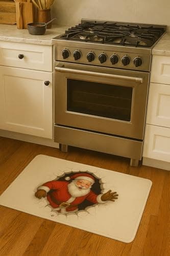 Carastora Christmas Indoor/Outdoor Mat - Waterproof and Slip-Resistant, 20x31 inches, Suitable for entrances, porches, restrooms, Offices, etc., and can be Used as a Holiday Decoration and Gift. - Thumbnail 5