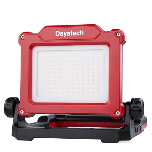 DAYATECH Cordless LED Work Light, 3500 LM, 25 W Compatible with DEWALT, Milwaukee, MAKITA 7Brands18-21V Power Tool Battery(Light Only) - Image 1