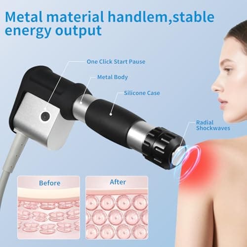 2026 Fumooean New Upgraded Shockwave Therapy Machine，Extracorporeal ESWT Shock Wave Therapy Machine for Joint Muscle Pain Relief - Thumbnail 5