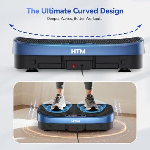 Vibration Plate Exercise Machine - 330lbs Weight Capacity, 120 Speed Levels, Full Body Workout Shake Board for Home Fitness, Toning and Wellness, LED Display, Low Noise Motor - Thumbnail 5