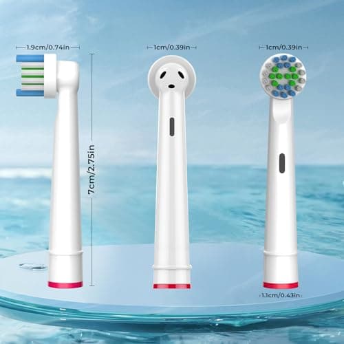 FIRIK Electric Toothbrush Replacement Heads, 20 Pcs Compatible with Oral B Braun, Professional Brush Heads for Oral B Replacement Heads Refill 7000/Pro 1000/9600/500/3000/8000 - Thumbnail 2