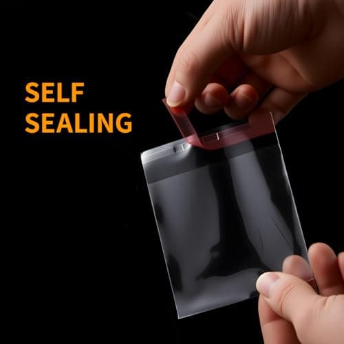 200 Pcs Self Adhesive Cookie Bags, 3 x 4 Inches Self Sealing Cellophane Bags, Clear Resealable Cellophane Bag for Packaging, Cookies, Gifts, Candy, Food - Thumbnail 2