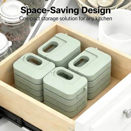 Food-Safe Silicone Bag Clips, 3-Piece Green Set - Heavy Duty One-Piece Molding for Kitchen, Travel & Food Storage, 2kg/4.4lbs Load Capacity, 30% Better Moisture Resistance - Thumbnail 3