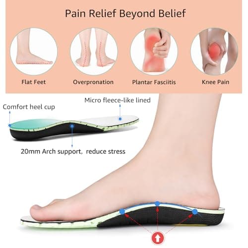 STQ Women’s Wide Loafers & Slip-ons Casual Canvas Sneakers Orthopedic Shoes for Plantar Fasciitis Relief Brown Size 9 - Thumbnail 3