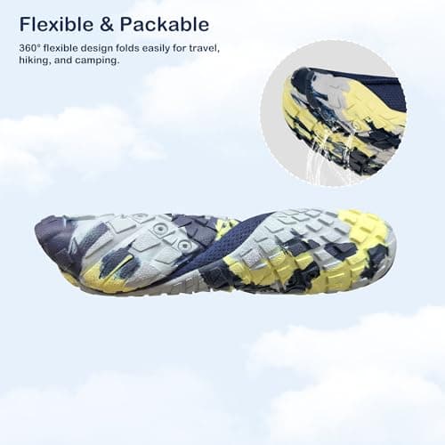 Stelle Toddler Water Shoes for Kids Girls Boys Swim Beach Hiking Pool Camping Essentials Non-Slip Barefoots（Navy，3ML） - Thumbnail 6