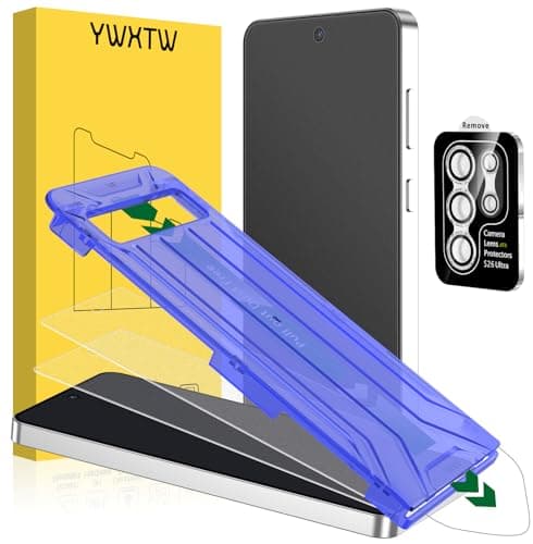 YWXTW 2 Pack Matte Screen Protector for Samsung Galaxy S26 Ultra + 1 Set Camera Lens Protector, [Smooth as Silk] [Fingerprint Unlocking] Anti Glare Anti Fingerprint Tempered Glass Screen