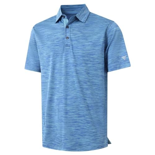 M MAELREG Golf Shirts for Men Dry Fit Moisture Wicking Pique Performance Casual Sport Mens Polo Shirts Short Sleeve - Image 1