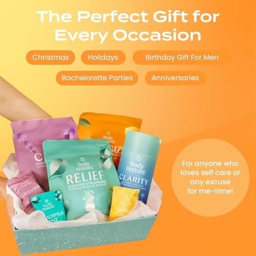Body Restore Shower Steamers Aromatherapy 15 Pack – Fathers Day Gift for Dad, Birthday Gifts for Women & Men, Spa Stress Relief & Relaxation Self Care Gifts – Premium Citrus Essential Oil Tablets - Thumbnail 6