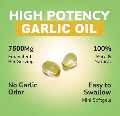 RIOWEGO Aged Garlic Extract Softgels,Odorless Allium Sativum Antioxidant Supplement for Heart & Immune Support, Vegetarian, Non-GMO,2 Year Matured for Antioxidant Wellness-300 Count - Thumbnail 3
