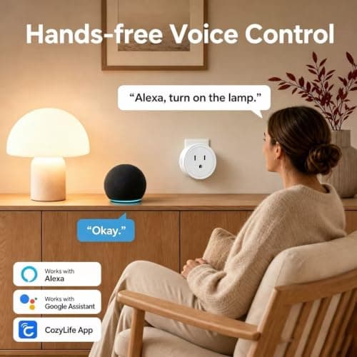 DOITING Smart Home WiFi Outlet with Remote Control & Timer Function - Compatible with Alexa,Wireless 2.4GHz Network - Smart Outlet for Easy Home Automation & Energy Saving(2 Pack) - Thumbnail 3