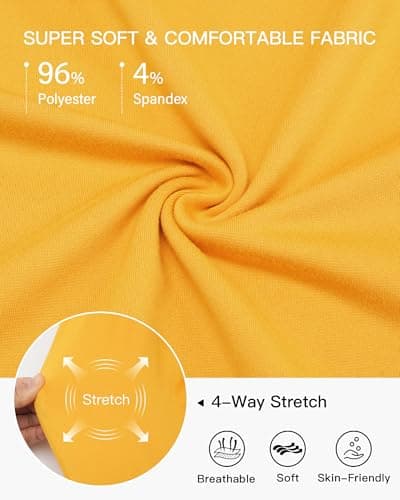 Stelle Womens Short Sleeve Crop Tops Crewneck Basic T Shirts Cute Going Out Baby Tee Yellow Medium - Thumbnail 5